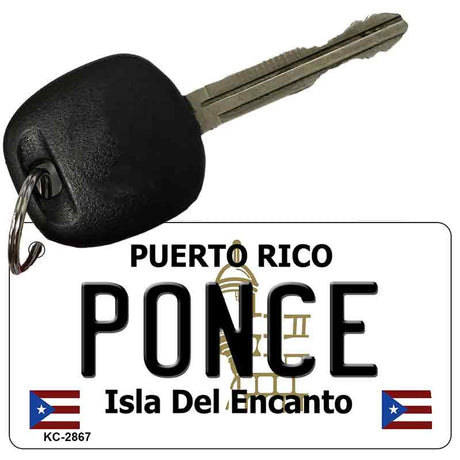 Ponce Puerto Rico Flag Novelty Aluminum Key Chain KC-2867