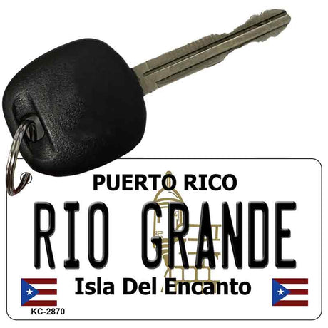 Rio Grande Puerto Rico Flag Novelty Aluminum Key Chain KC-2870