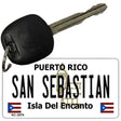 San Sebastian Puerto Rico Flag Novelty Aluminum Key Chain KC-2876