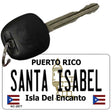 Santa Isabel Puerto Rico Flag Novelty Aluminum Key Chain KC-2877