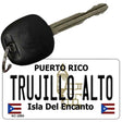 Trujillo Alto Puerto Rico Flag Novelty Aluminum Key Chain KC-2880