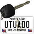 Utuado Puerto Rico Flag Novelty Aluminum Key Chain KC-2881