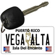 Vega Alta Puerto Rico Flag Novelty Aluminum Key Chain KC-2882