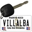 Villalba Puerto Rico Flag Novelty Aluminum Key Chain KC-2885