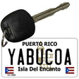 Yabucoa Puerto Rico Flag Novelty Aluminum Key Chain KC-2886