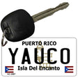 Yauco Puerto Rico Flag Novelty Aluminum Key Chain KC-2887