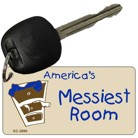 Americas Messiest Room Novelty Aluminum Key Chain KC-2890