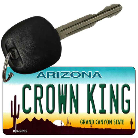 Crown King Arizona State License Plate Tag Key Chain KC-2892