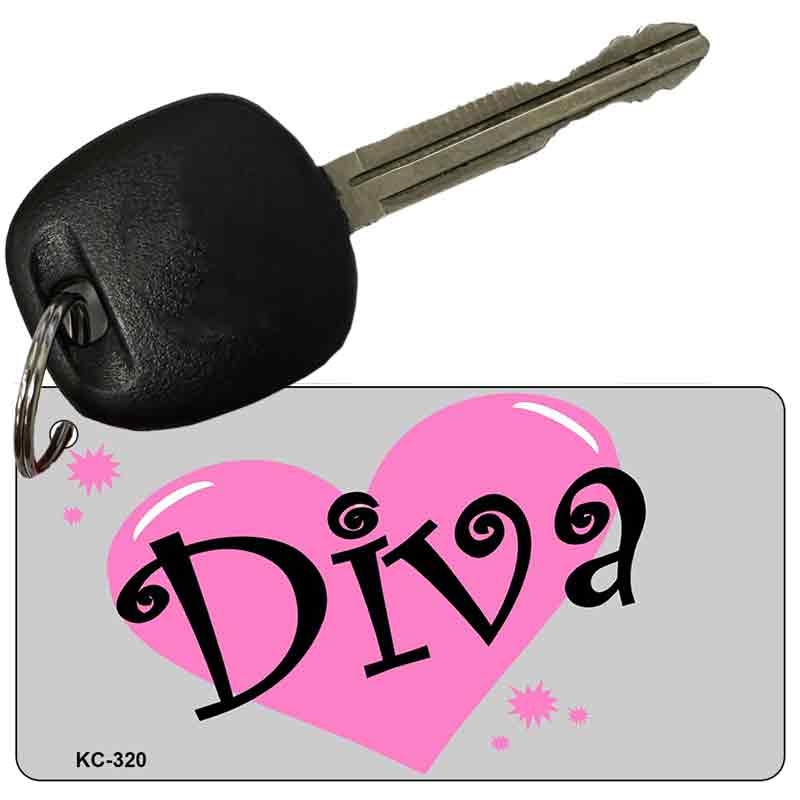 Diva Novelty Aluminum Key Chain KC-320