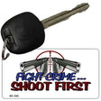 Shoot First Novelty Aluminum Key Chain KC-333