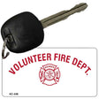 Volunteer Fire Department Novelty Aluminum Key Chain KC-338