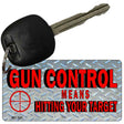 Gun Control Novelty Aluminum Key Chain KC-341