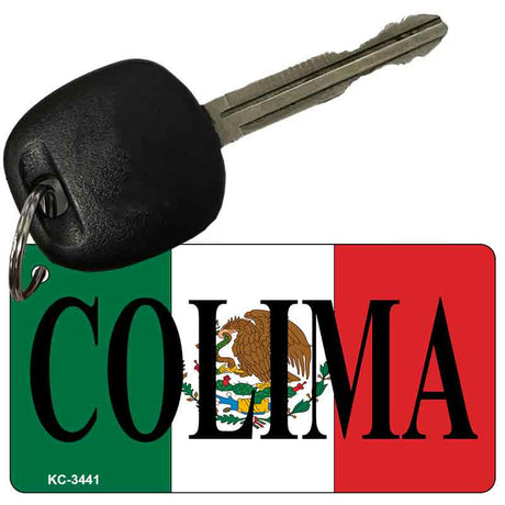 Colima On Flag Novelty Aluminum Key Chain KC-3441