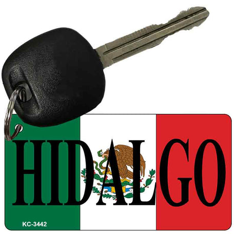 Hidalgo On Flag Novelty Aluminum Key Chain KC-3442