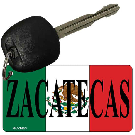 Zacatecas On Flag Novelty Aluminum Key Chain KC-3443