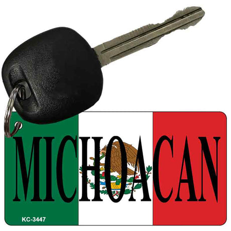 Michoacan On Flag Novelty Aluminum Key Chain KC-3447