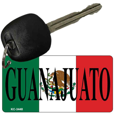 Guanajuato On Flag Novelty Aluminum Key Chain KC-3448