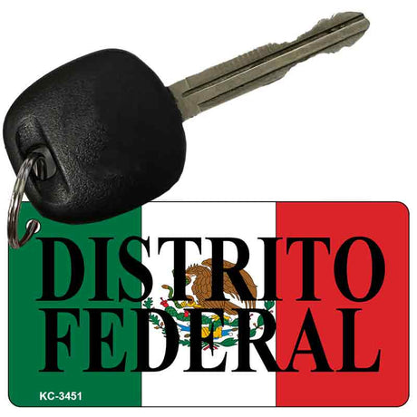 Distrito Federal On Flag Novelty Aluminum Key Chain KC-3451