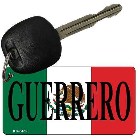 Guerrero On Flag Novelty Aluminum Key Chain KC-3452