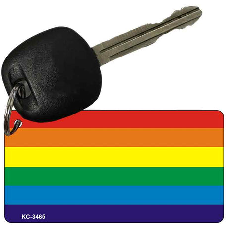 Rainbow Flag Design Novelty Aluminum Key Chain KC-3465