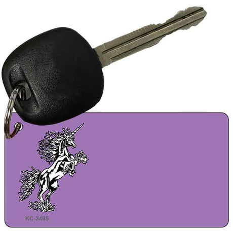 Unicorn Purple OffSet Novelty Aluminum Key Chain KC-3495