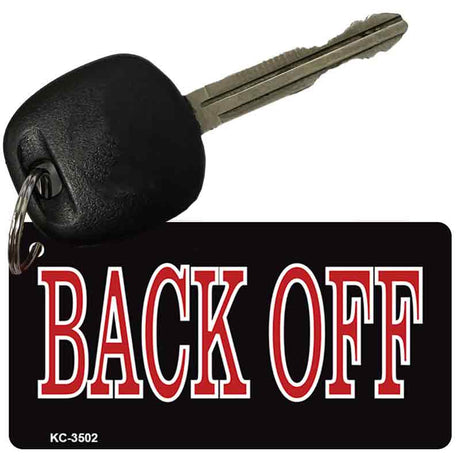 Back Off Novelty Metal Key Chain KC-3502