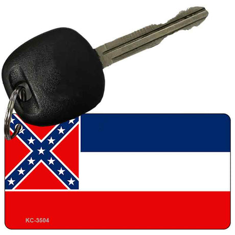 Mississippi State Flag Novelty Aluminum Key Chain KC-3504