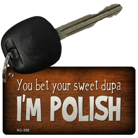 I'm Polish Novelty Aluminum Key Chain KC-350