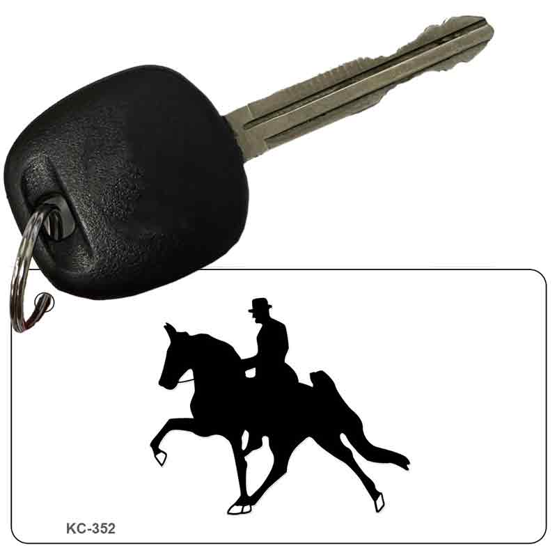 Horse With Rider Novelty Aluminum Key Chain KC-352