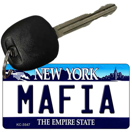 Mafia New York State License Plate Tag Key Chain KC-3547