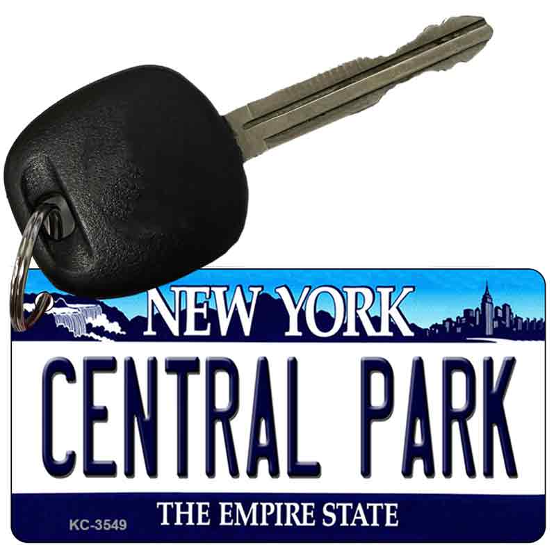 Central Park New York State License Plate Tag Key Chain KC-3549