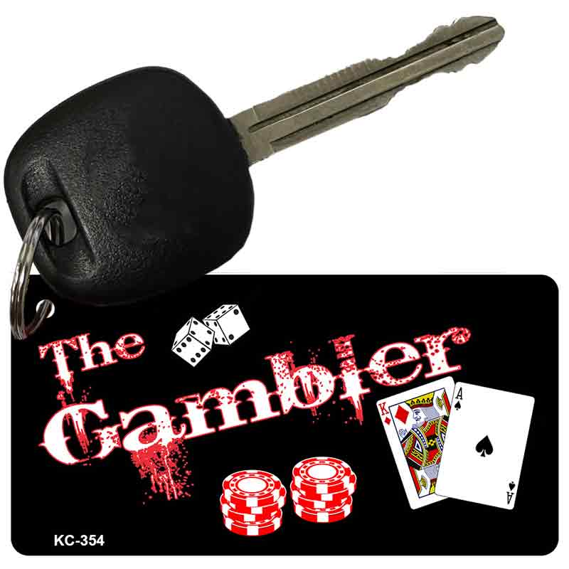 The Gambler Novelty Aluminum Key Chain KC-354