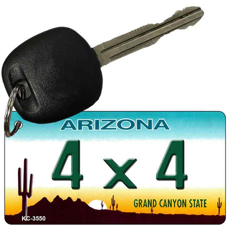 4 x 4 Arizona State License Plate Tag Key Chain KC-3550