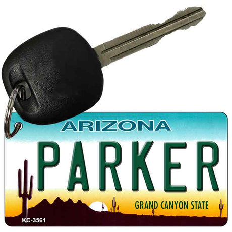 Parker Arizona State License Plate Tag Key Chain KC-3561