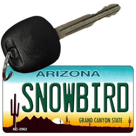 Snowbird Arizona State License Plate Tag Key Chain KC-3562