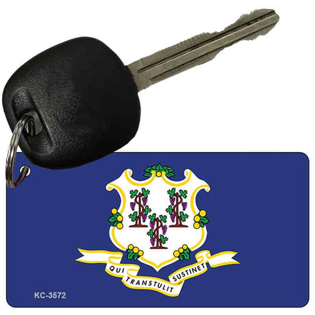 Connecticut State Flag Novelty Aluminum Key Chain KC-3572