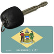 Delaware State Flag Novelty Aluminum Key Chain KC-3573