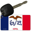 Iowa State Flag Novelty Aluminum Key Chain KC-3579