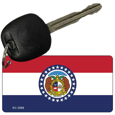 Missouri State Flag Novelty Aluminum Key Chain KC-3588