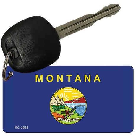 Montana State Flag Novelty Aluminum Key Chain KC-3589