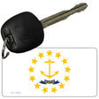 Rhode Island State Flag Novelty Aluminum Key Chain KC-3600