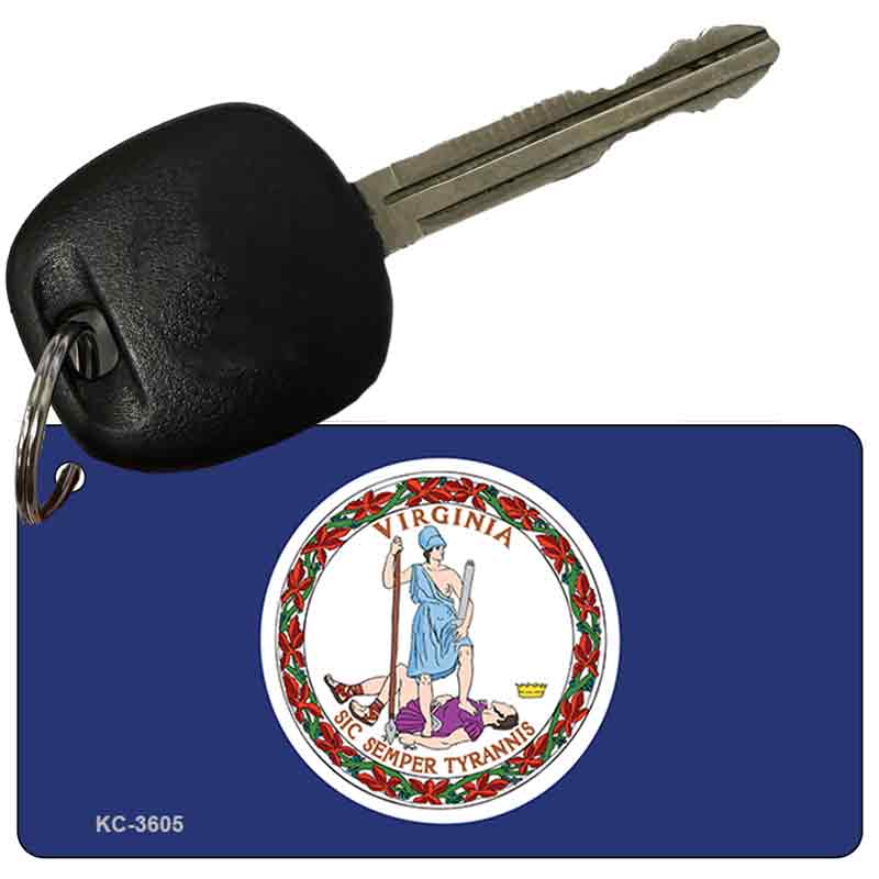 Virginia State Flag Novelty Aluminum Key Chain KC-3605