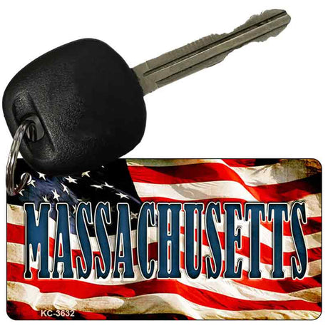 Massachusetts Novelty Aluminum Key Chain KC-3632