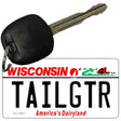 Tailgtr Wisconsin Novelty Metal Key Chain KC-3691