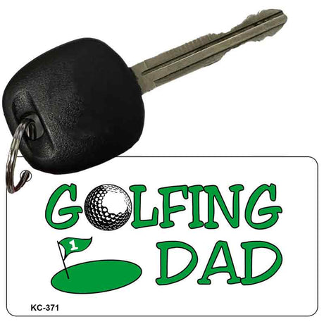 Golfing Dad Novelty Aluminum Key Chain KC-371