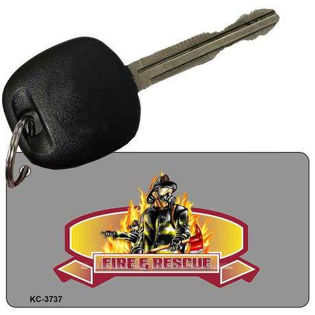 Fire Rescue Novelty Aluminum Key Chain KC-3737