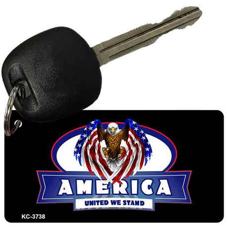 America United We Stand Novelty Aluminum Key Chain KC-3738