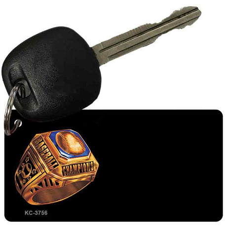 Baseball Ring OffSet Novelty Aluminum Key Chain KC-3756