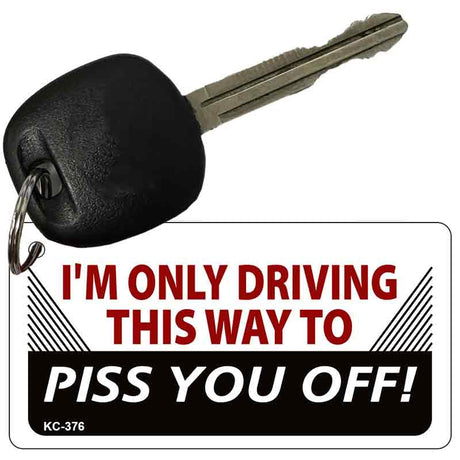 Driving This Way Novelty Aluminum Key Chain KC-376