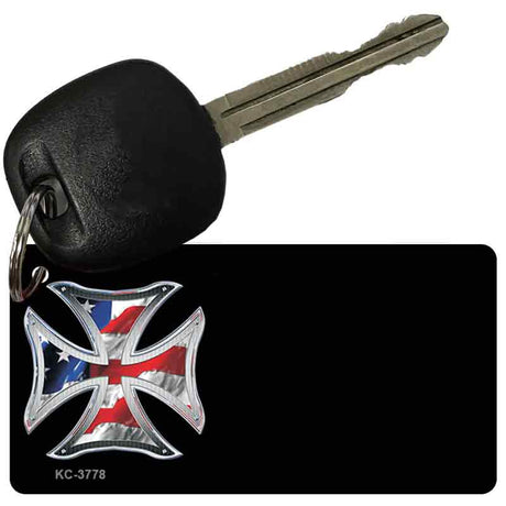 Patriotic Maltese OffSet Novelty Aluminum Key Chain KC-3778